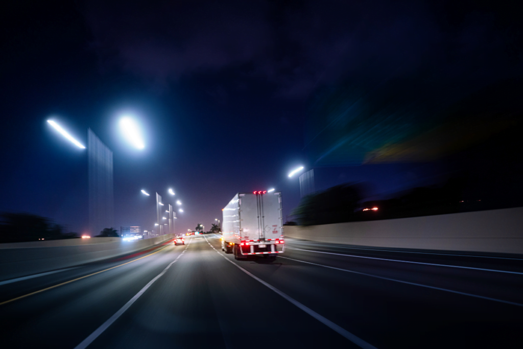 Night driving for truckers 