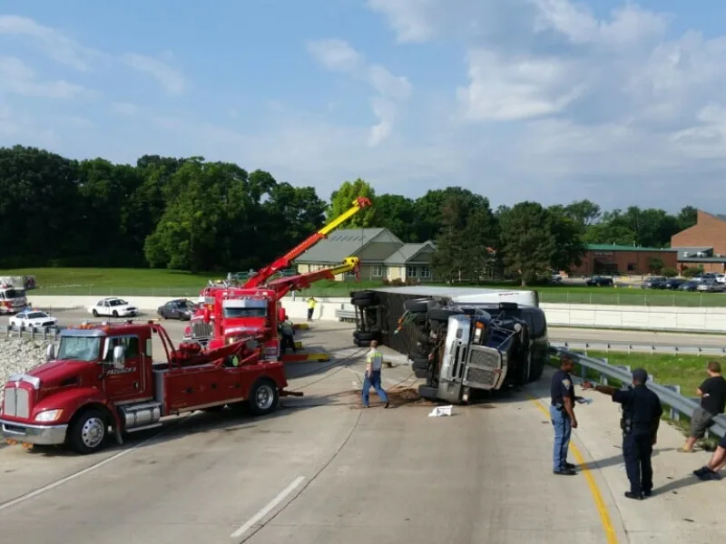 US-31 semi recovery